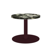 Burgundy Halo Side Table